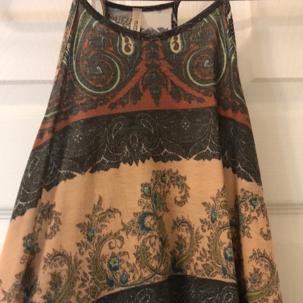 Bohemian, boho sundress, paisley dress
